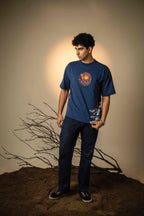 TALAASH - Blue - Drop Shoulder Tee