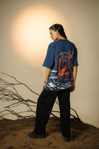 TALAASH - Blue - Drop Shoulder Tee
