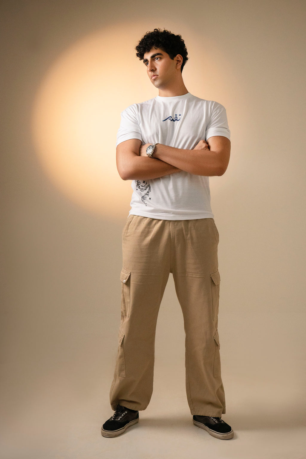 Taqdeer Essentials - Slim Fit Drop Shoulder - White - Vol. 02