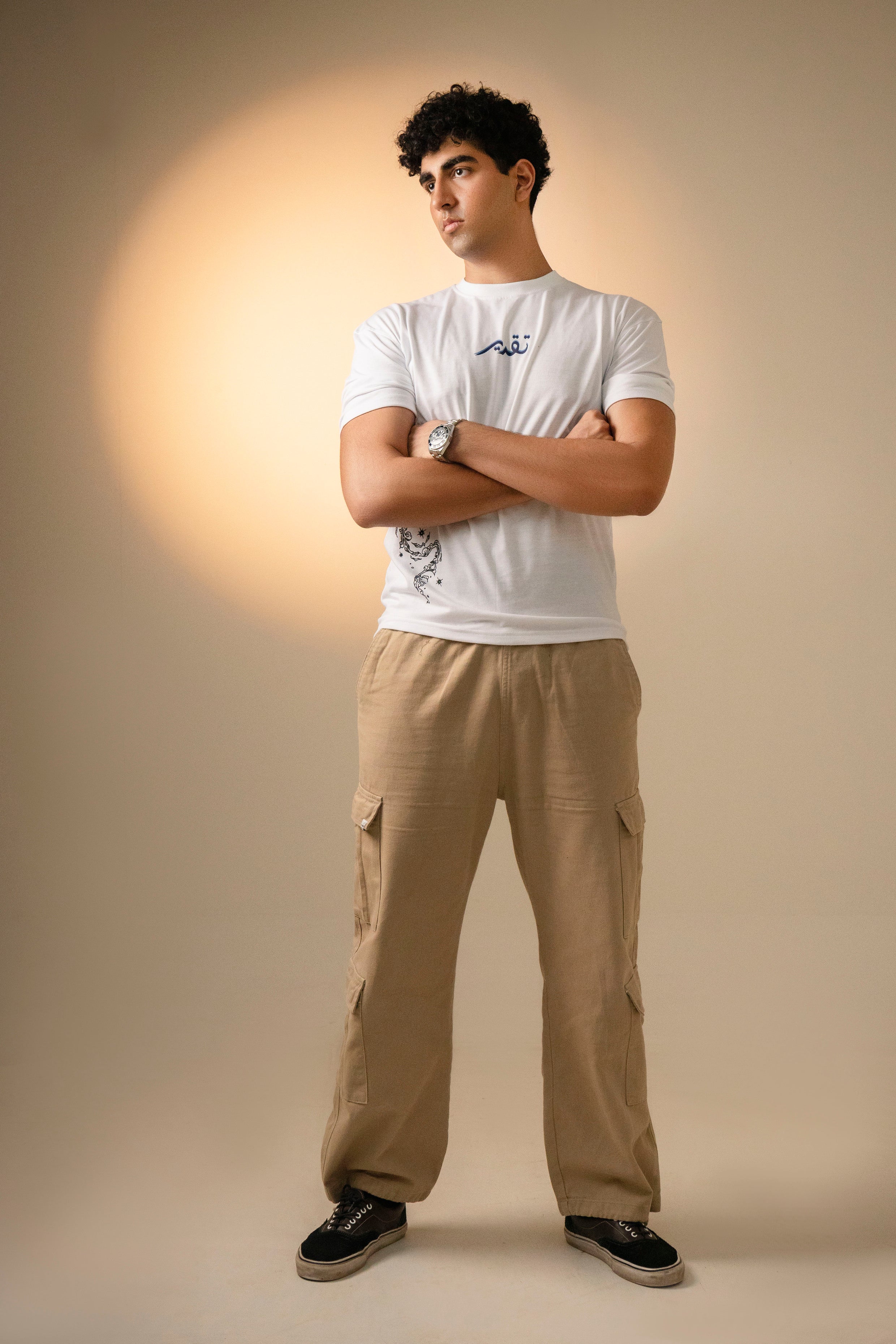 Taqdeer Essentials - Slim Fit Drop Shoulder - White - Vol. 02