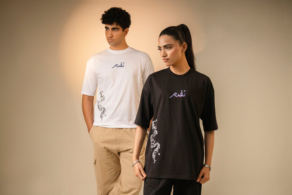 Taqdeer Essentials - Slim Fit Drop Shoulder - Black - Vol. 02