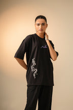 Taqdeer Essentials - Slim Fit Drop Shoulder - Black - Vol. 02