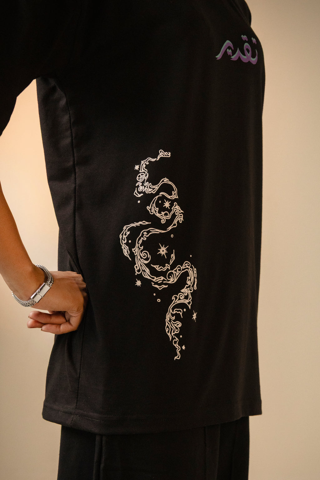 Taqdeer Essentials - Slim Fit Drop Shoulder - Black - Vol. 02