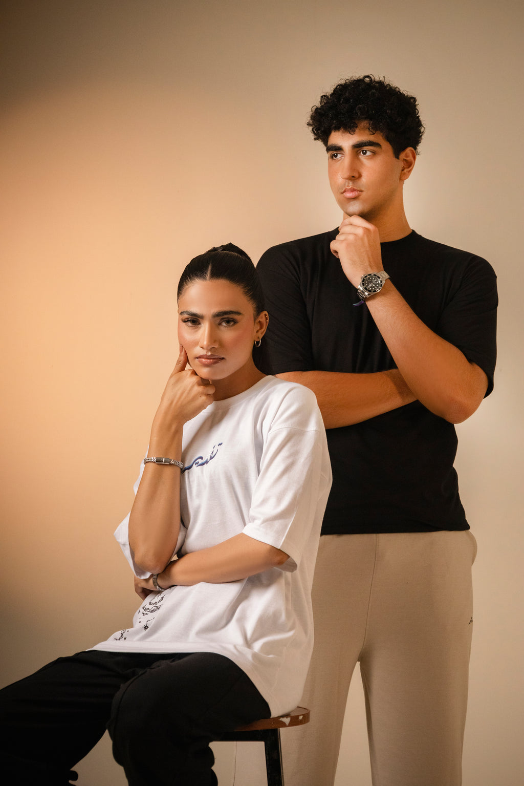 Taqdeer Essentials - Slim Fit Drop Shoulder - White - Vol. 02