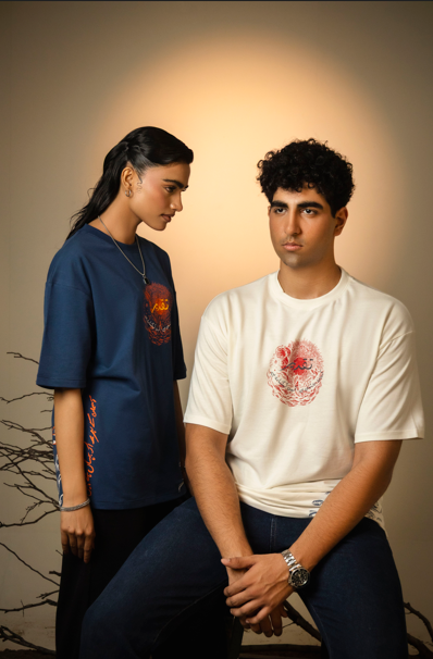 TALAASH - Blue - Drop Shoulder Tee